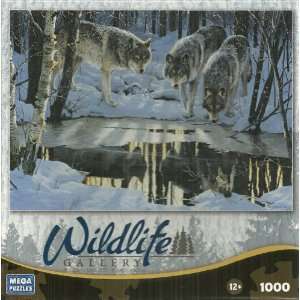   Gallery Reflections Grey Wolves 1000 Piece Jigsaw Puzzle Toys & Games