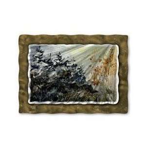 All My Walls POL00402 Winter Forest Metal Wall Art:  Home 
