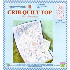  ABC Crib Quilt Top   Embroidery Kit Arts, Crafts & Sewing