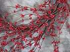 Red Mini Pip Berry Garland Floral Swag Christmas Valentine Love 