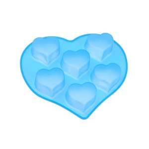  Silicone 6 Heart Chocolate Cake Candy Ice Mold Mould 