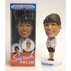   Wobbler Sarah Palin White Suit Bobble Head Doll  Wild Bill Exclusive