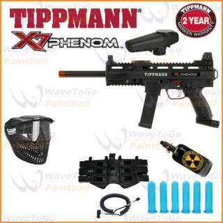 TIPPMANN X7 EGRIP PHENOM Paintball Gun X 7 Remote N2 Combo  