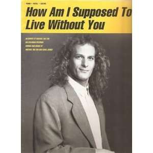 Sheet Music How Am I Supposed Michael Bolton 128