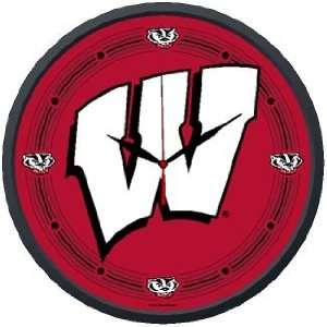    NCAA Wisconsin Badgers Team Logo Wall Clock **: Sports & Outdoors