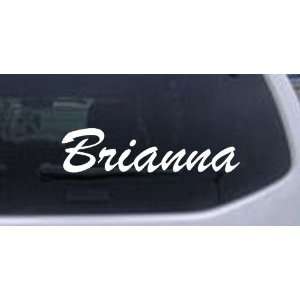  Brianna Car Window Wall Laptop Decal Sticker    White 30in 