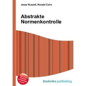  Abstrakte Normenkontrolle Ronald Cohn Jesse Russell 