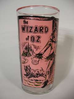1960s Libbey Classics Large Version Wizard of Oz Drinking Glass  