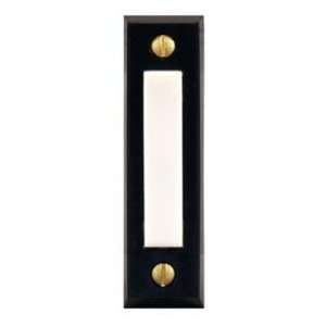   Series Black with White Brass Screws Doorbell Button: Home Improvement
