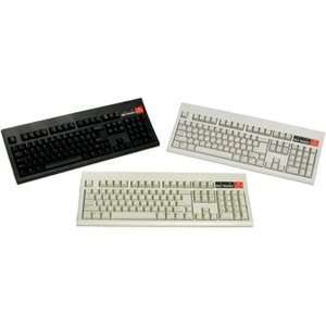   Classic P2 Keyboard 104 Keys Black Wired Small Footprint Space Saving