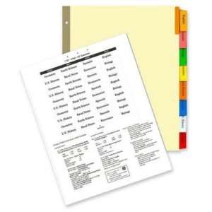   inc Kleer Fax HiTech Deluxe Ring Book Index Divider