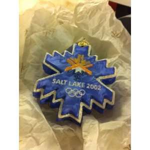   2002 SNOW CRYSTAL Ornament From the Salt Lake Winter Olympic Games