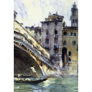 Oil Painting: The Rialto: Venice: John Singer Sargent Hand Painted Art