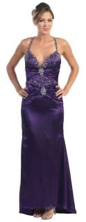 Prom Party Dress New Designer Long Gown #5588 Satin Wedding Formal 