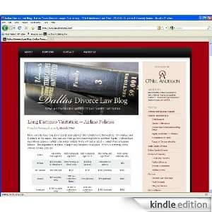  Dallas Divorce Law Blog Kindle Store ONeil Anderson