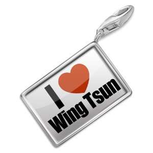  FotoCharms I Love Wing Tsun   Charm with Lobster Clasp 