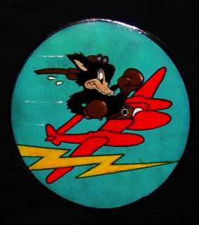 WWII 428TH FIGHTER GP 9th USAAF SQUADRON LEATHER PATCH  