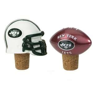  New York Jets NFL Wine Bottle Cork Set (2.25 inch): Sports 
