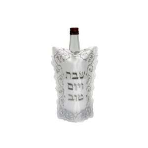  25cm Wine Bottle Cover with Lace Flowers and Sequins in 