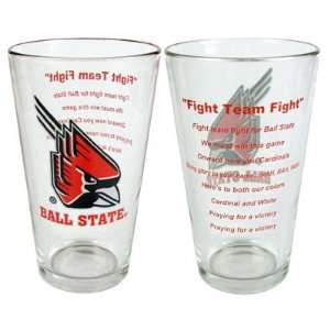  Ball State Cardinals Mixing Glass Card/Fight S