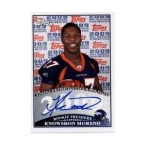  NFL Rookie Premiere Autographs #KM Knowshon Moreno   Denver Broncos 