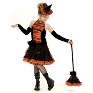   Paradise Orange Tutu Witch Child Costume 4488CEM: Toys & Games