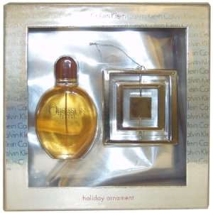 Obsession Men Eau De Toilette Spray and Holiday Ornament by Calvin 
