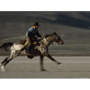  Rider Acts the Part of a Pony Express Mail Carrier at a 