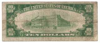 Series 1929 $10 Ten Dollar Bill in Fine NC  