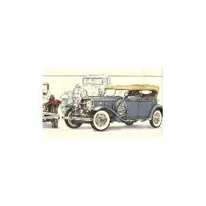 ANTIQUE ROADSTER,TOURING CARS Blu Wallpaper bordeR Wall  