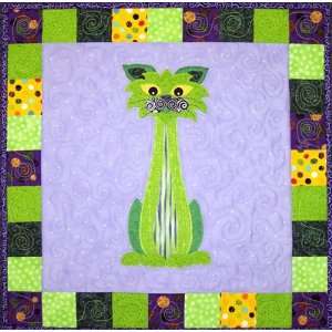 Stalker wall hanging quilt kit, Garden Patch Cats 