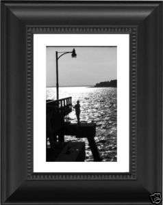 Man on Pier Original black and white photo Framed  