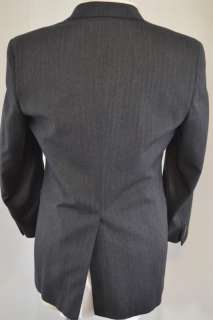 Jos. A Bank Mens Charcoal Gray Wool Herringbone 2pc Suit 40R  