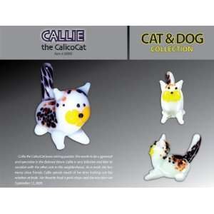  Callie Calico Cat Glass Figurine: Toys & Games