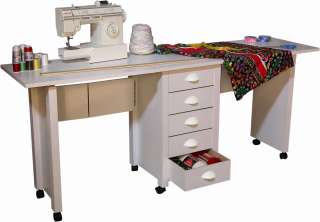 45Oak 5 Drawer Storage Foldable Mobile Cart Desk/Table  