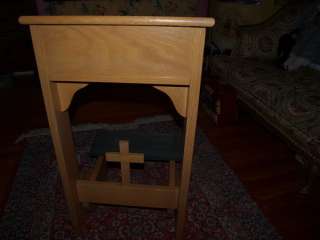Vintage Wood Portable Prayer Kneeler  