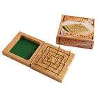 MINI WOODEN TRAVE NINE MANS MORRIS GAME   boxed & ready to wrap 9.5cm 