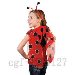 Ladybug Wings & Antennae Headband Insect Party Set Gift  