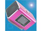 TT6 Color Screen Mini MP3 Speaker USB SD FM Pink #8572  
