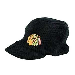 Chicago Blackhawks Womens 47 Brand Carrien Visor Knit Hat:  