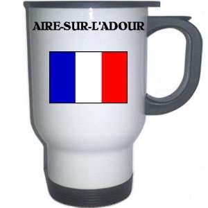  France   AIRE SUR LADOUR White Stainless Steel Mug 