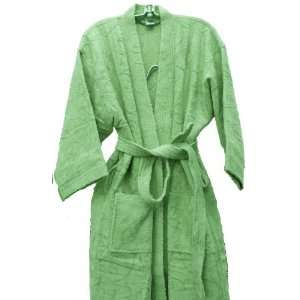  100% Turkish Cotton Terry Bath Robe Light Green
