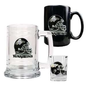   Tankard Coffee Mug and Shot Glass Set   Helmet Logo: Kitchen & Dining