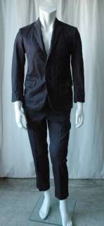 THOM BROWNE Navy Mens 3 Button Suit+Jacket Blazer 36  
