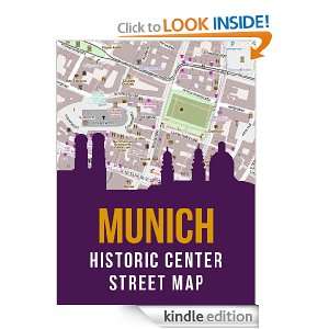 Munich, Germany Historic City Center Street Map (Altstadt Lehel 