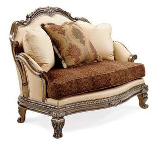 Mahogany Classical Italian Settee Chair  