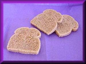 Wax Toast, Fake Wax Food, Food Prop, Decor, 3 pcs  