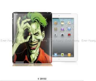 Joker iPad 2 stickers backside cover protector Humor Art vinyl Decal 