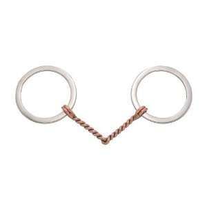   Twisted Wire Ring Snaffle   Stainless Steel   5 Mouth: Sports