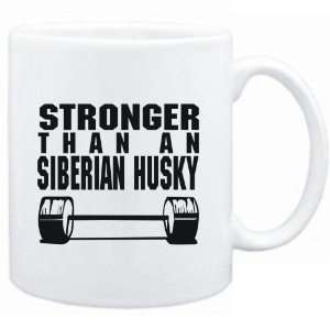  Mug White  STRONGER THAN A Siberian Husky  Dogs: Sports 